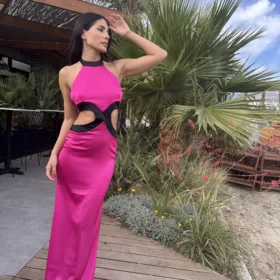 Melina dress fuchsia